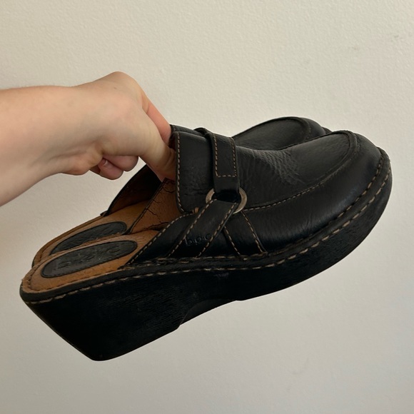 Leather rustic vintage clogs - Picture 7 of 16